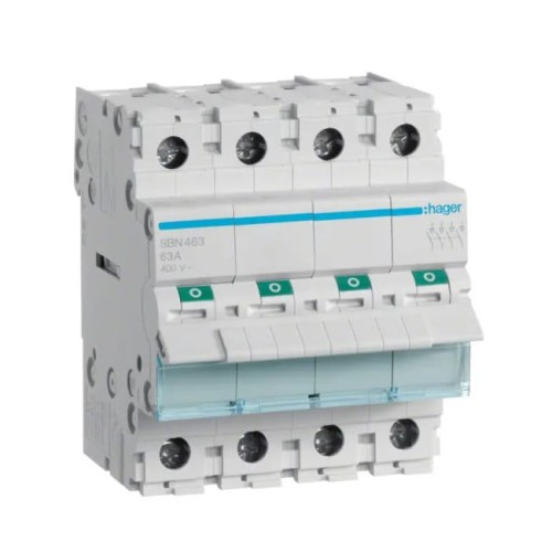 Hager 3-vaiheinen erottelukytkin 4P 63A 400V AC GPV-401-106