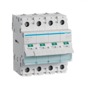 Hager Erotuskytkin 3-vaihe 4P 100A 400V AC
