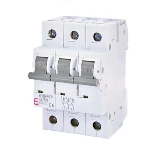 ETI Ylivirtakatkaisija B 25A 3P 6kA GPV-401-125