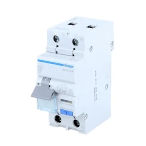 Hager vikavirtasuojakatkaisija ylivirtakomponentilla B 10A 1P+N 6kA 30mA AC-tyyppi