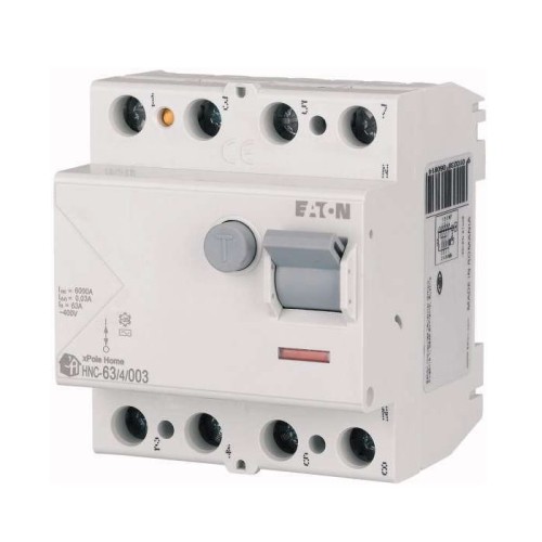 Eaton Residual Current Circuit Breaker 4P 63A 6kA 30mA AC tyyppi GPV-401-165