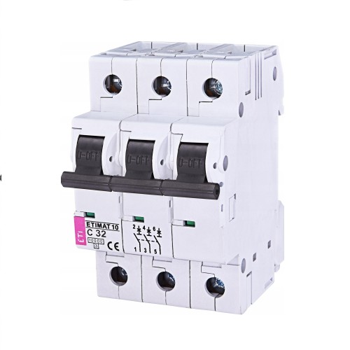 ETI-ylivirtakatkaisija C 32A 3P 10kA GPV-401-167