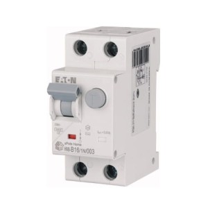 Eaton vikavirtasuojakatkaisija ylivirtaelementillä B 16A 1P+N 6kA 30mA AC tyyppi