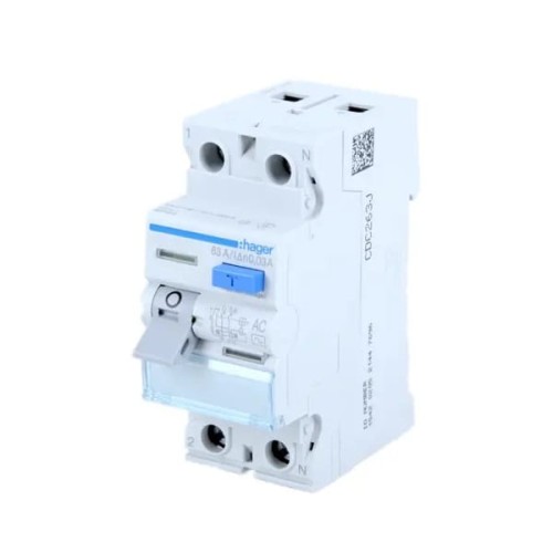 Hager Vikavirtasuojakytkin 1P+N 25A 30mA Tyyppi A GPV-401-198