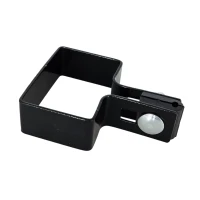 Loppukiinnike aitapaneeleihin 40x60 mm musta