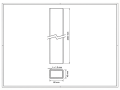 Aitatolppa 60x40x1,2 mm, pituus 2,4 m, sinkitty GPV-700-70 (3)