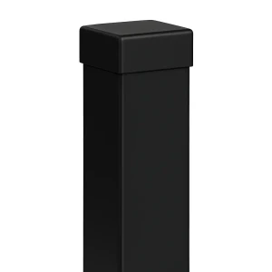 Aitapaalu 80x80x2 mm, pituus 2,4 m, musta