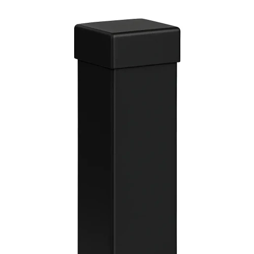 Aitatolppa 80x80x2 mm, pituus 2,4 m, musta GPV-700-74 (1)