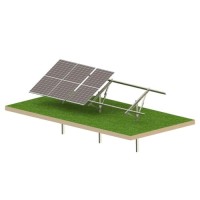 Aurinkopaneelien maakiinnitys Solar KIT T1V Light 6 paneelille pystyasennukseen