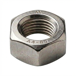 Kuusiokulmainen mutteri M6 DIN 934 A4-80