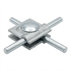 Universaali DIN-kaksoisliitos galvaanisella sinkityksellä