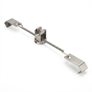 Universaali jousitettu harjatiilikiinnike ruostumaton teräs