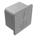 Seinäasennettu kotelokotelo 150x150x100mm muovia harmaa 000-173 (1)