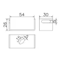 Seinäasennettu kotelokotelo 150x150x100mm muovia harmaa 000-173 (2)