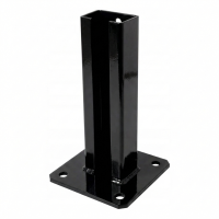 Aitatukijalka 60x40 musta RAL 9005 sinkitty