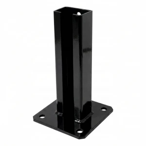 Aitatukijalka 60x40 musta RAL 9005 sinkitty