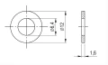 Aluslevy M6 DIN 125 A4 140 HV 6,4 - 1000 kpl 000-174 (2)