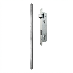 Pylväs 40x40x1,5x1500 mm kasetilla ja lukolla 90/20