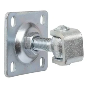 Säädettävä sarana kilpilautasella M16 80x80x3 mm, sinkitty silmukka