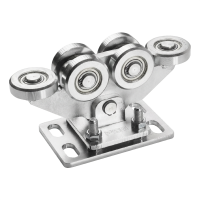 Juoksupyörästö itsekannatteleviin liukuportteihin 80/6 teräsrullat