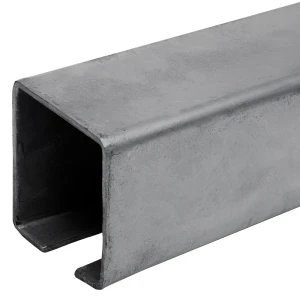 U-profiilinen kisko itsekannatteleviin liukuportteihin 80x80x27,5x5 mm 6000 mm