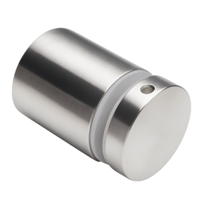 Pistemäinen lasikiinnike fi 50/50 M10x60, lasi 8-21,52 mm, AISI 304, tasainen järjestelmä, satiini