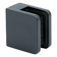 Lasipidin 45x45x26 mm antrasiitti lasi 6-10,76 mm zamak tasainen järjestelmä maalattu