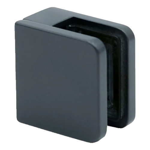 Lasipidin 45x45x26 mm antrasiitti lasi 6-10,76 mm zamak tasainen järjestelmä maalattu 000-269 (1)