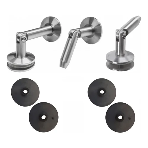 Lasikatos-järjestelmä M12, 3-osainen, vetovarsi fi 12mm, lasi 8-17,52mm (aisi304, universaali, satiini) (10) 000-285 (1)