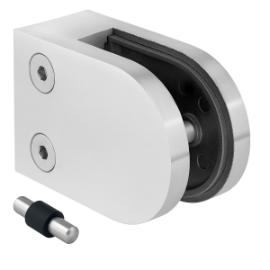 Lasipidin 50x40x26 mm. pin, lasi 6-10,76 mm, AISI 304, tasainen järjestelmä, satiini