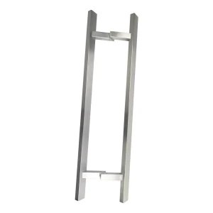 Kaksipuolinen suorakulmainen vetokahva 45° 20x40x1200 mm AISI 304 yleismallinen satiini