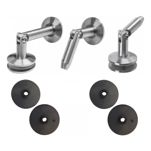 Lasikatos-järjestelmä M10 3-osainen vetovarsi halk. 10 mm lasi 8-17,52 mm AISI 304 satiini