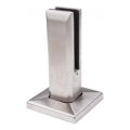 Pystysuuntainen lasikiinnike spigot 50x50/100x100 mm lasi 12-17,52 mm AISI 304 satiini 000-291 (3)