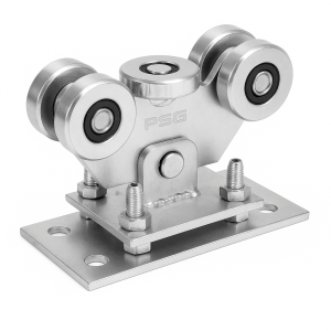 Juoksupyörä 60 5-rullinen teräksinen itsekannatteleviin liukuportteihin