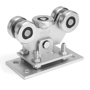 Liukuportin juoksupyörästö 70 5-rullinen teräsrullat