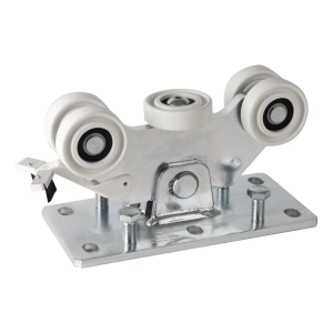 Liukuvaunu alumiiniprofiilille 5-rullainen muovinen