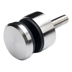 Pistemäinen lasikiinnike fi 30/13/M8x40 lasi 6-12 mm AISI 304 tasainen järjestelmä satiini