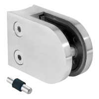 Lasipidin 50x40x26 mm tapilla, lasi 6-10,76 mm, AISI 304, järjestelmä 42,4, kiilto