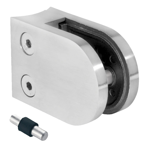 Lasipidin 50x40x26 mm tapilla, lasi 6-10,76 mm, AISI 304, järjestelmä 42,4, kiilto 000-264 (1)