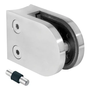 Lasikannake 6-10,76 mm 50x40x26 mm tapilla AISI 304 järjestelmä 48,3 mm satiini