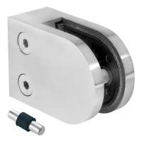 Lasipidin 50x40x26 mm pin lasi 6-10,76 mm AISI 316 litteä järjestelmä satiini