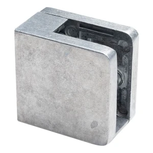 Lasinpidin 6-10,76 mm 45x45x26 mm, tuki ja tappi, zamak, tasajärjestelmä, raaka