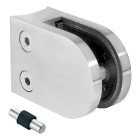 Lasipidin 6-10,76 mm 50x40x26 mm pin AISI 316 järjestelmä 42,4 mm satiini