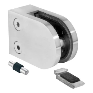 Lasipidin 6-12,76 mm 63x45x30 mm kannake ja tappi AISI 304 tasajärjestelmä satiini