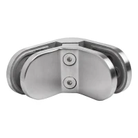 Lasipidin 6-12,76 mm 90° soikea 82x45x30 mm pin AISI 304 satiini