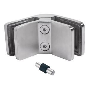 Lasipidin 6-12,76 mm 90° neliö 72x45x30 mm pin AISI 304 satiini