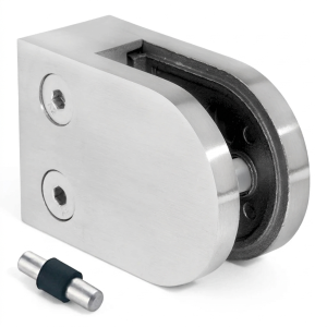 Lasikannatin 6-10,76 mm 50x40x26 mm pin AISI 304 tasainen järjestelmä kiillotettu