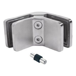 Lasipidin 6–10,76 mm neliö 90° pin 53x45x26 mm AISI 304 satiini