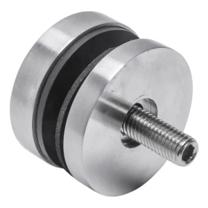 Pistemäinen lasikiinnike 8-17,52 mm halk. 50/8/M8x45 AISI 304 tasainen järjestelmä satiini