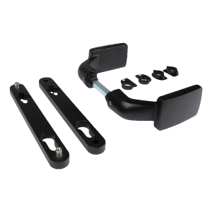 Locinox 3006FIX – musta alumiininen vedin portteihin ja aidoissa